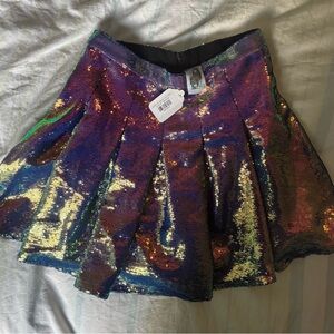 Multicolor Sequin Skirt